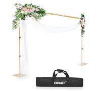 EMART Support de Fond Photo avec Socle, 2m x 3m Support Toile de Fond- Or