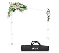 EMART Support de Fond Photo avec Socle, 2mx3m Support Toile de Fond-Blanche