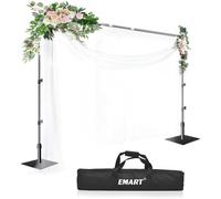 EMART Support de Toile Fond Photo 2,6x3m, Système Support avec Socle