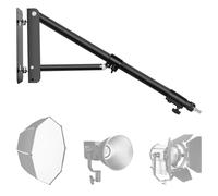 EMART Support Mural pour Éclairage avec Bras de Suspension à Trois Angles et Rotation à 180° pour Studio Photo, Flash, Lumière Annulaire, et Plus Encore - Longueur Maximale de 180cm
