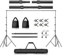 EMART Support Toile de Fond 2,6 x 3m Réglables