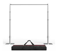 EMART Support Toile de Fond Photo Stable 3,6x3m, Arche de Mariage Réglable à Une Barre Transversale pour Studio, Video, Décoration d'anniversaire