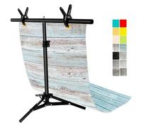 EMART T Form Support Fond Photo 68x76cm Support de Fond avec Papier de Fond