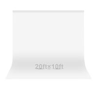 EMART Toile de Fond Blanche 3X6M Toile de Fond Blanche en Polyester