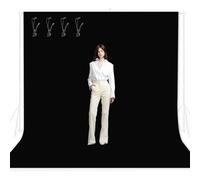 EMART Toile de Fond de Photo Noire de 3 x 3 m pour Photographie, Grand Rideau de Fond de fête, Rideau de Fond de fête, Feuille de Tissu Polyester pour Studio vidéo, Portrait, séance Photo