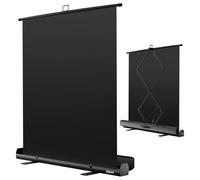 EMART Toile de Fond Noir 155x200cm, Black Screen Roll-up Panel, Fond Photo Noir avec Support pour Studio Photo, Streaming, vidéoconférence, TikTok, Zoom