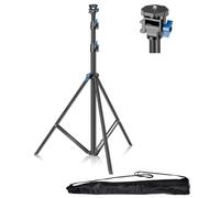 EMART Trépied D'éclairage 200cm, Support de Lumière avec Tête Pivotante 1/4 et Lampe Pivotant à 180 Degrés pour Caméras et Autres Équipements-Noir