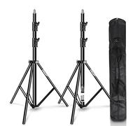 EMART Trépied d'éclairage Lourd 260cm, Construction en Alliage d'aluminium, trépied de Studio Photo-vidéo avec Sac de Transport pour l'éclairage Photographique, boîte à lumière, Flash-2 pièces