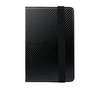 Emartbuy Housse Folio Coque Etui De Protection Universel 7 Pouces - 8 Pouces, Carbone Noir avec Stylet, Fentes pour Cartes Et Fonction Inclinable, Adaptée Aux Appareils Listés Ci-Dessous