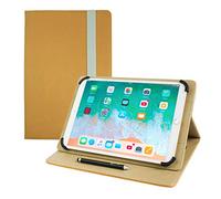 emartbuy Universale 9.7-10.8 Pouce Mat Jaune Angle Multi Folio Exécutif Etui Coque Portefeuille avec des Fentes de Cartes Et Stylet Convenant Aux Appareils Listés Ci-Dessous