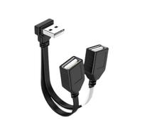 EMASDGEY Câble répartiteur USB 1 vers 2 avec double port femelle 480 Mbps pour diverses utilisations à la maison et à la voiture USB chargeur de voiture