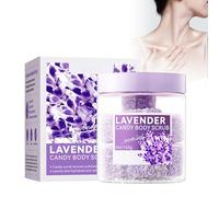 Emassence Gommage au Lavande pour le visage, Candy Body Scrub, Crème Exfoliante pour Le Corps Et Le Visage pour Un Nettoyage en Profondeur de la Peau Et L'élimination des Peaux Mortes