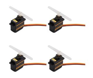 EMAX ES08MA II 12g, Mini Engrenage Métallique, Servomoteur Analogique, Machine Stable Antichoc, Compatible avec le Modèle RC, 4 Pièces