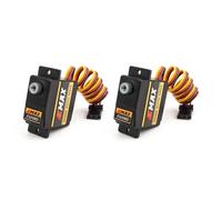 EMAX ES09MD - Servo numérique en métal, 14.8g, étanche, RC, Compatible avec Les Voitures, hélicoptères, Bateaux, Avions, Accessoires(ES09MD 2PCS)