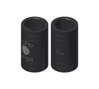 EMAX JoPo Grips Inserts de bowling Power Flat/ovale, lot de 2, noirs, 2,5 mm, 41/64 cm