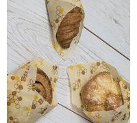 Emballage alimentaire en cire d'abeille biologique, emballages de stockage de nourriture durables et réutilisables pour produits frais, sandwich, fromage, camping, randonnée,