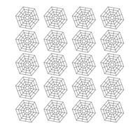 Emballage avec 20 feuilles de protection de l'étang, filet de protection de l'étang léger - filet hexagonal flottant avec crochets de connexion pour protéger la pêche des oiseaux et des chats