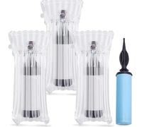 Emballage Bouteille Vin, Lot de 48 Protection de Bouteille de Sacs Réutilisables, Bouteille Champagne Gonflable avec Pompe Gratuite, Sacs à Bulles d'air pour Un Emballage et Un Transport Sûrs (12)