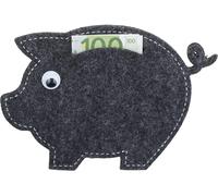 Emballage Cadeau En Feutre - Idée Cadeau Amusante Pour Un Anniversaire, Un Anniversaire De Mariage, Un Mariage Et Noël (Cochon Gris Foncé)