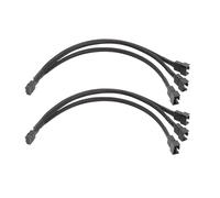 Emballage De 2 3/2/1 Way 4pin PWMS PWMS Fan Splitter Câble 9.8 Pouce Câble D'extension Du Ventilateur PC Pour Les Connecteurs De Refroidissement Améliorés Connecteurs Refroidissement