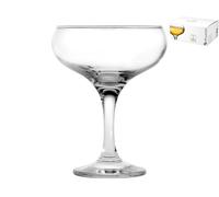 6X Coupes En Verre Modèle Bistro Champagne, 27Cl, Transparent