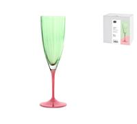 Emballage De 6 Verres Modèle Kate Optical Flute De 22 e Couleur Verte