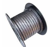 Emballage de Compression tressé en Graphite Flexible, 1M, adapté à 1000mm, joint en Graphite expansé for glande de pompe/tige de Valve/mécanique