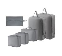 Emballage de voyage : sacs de compression extensibles de 6 pièces, ensemble de rangement de bagages multifonctionnel, tissu et durable avec fermetures éclair faciles d'accès | Solution d'entrepôt