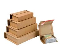 Emballage d'expédition - COLOMPAC - Lot de 20 - Pour 5 CD - Dimensions internes 147x126x55mm - Auto-adhésif