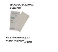 EMBALLAGE D'ORIGINE DE 3 CHIFFONS DE PARQUET MF600 POUR PULILAVA SP600 SP600S