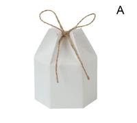 Emballage En Papier Kraft Boîte En Carton Lanterne Fournitures Hexagonales Boîtes À Bonbons De Mariage Saint-Valentin Faveur Et Cadeau De Fête X6d4 1 Pièce