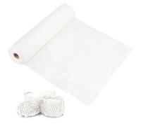 Emballage en papier nid d'abeille,30cm*30m,Matériau d'emballage,Alternative au film à bulles, Emballage écologique en papier kraft protecteur,pour emballer/ranger des objets fragiles exquis (blanc)