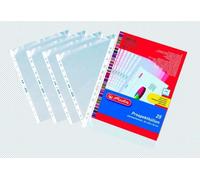 Emballage Euro A4 Herlitz, 100 microns, transparent, 25 pièces