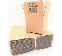 emballage-garrigou Pack 100 caisses cartons simple cannelure Havane 160 x 120 x 110 mm ou 16 x 12 x 11 cm idéal pour emballage colis expédition- transport de petite marchandise et produit