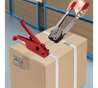 Emballage Kit de cerclage,Ensemble d'outils de scellage d'outils de tension, kit de cerclage en plastique PP robuste, Appareil de cerclage, Cercleuse manuelle
