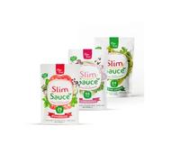 Emballage mixte CleanFoods Slimsauce I 1 x 26 kcal pomodori I 1 x 47 kcal carbonara végétarienne I 1 x 64 kcal pesto verde I 3 sauces pour pâtes à essayer
