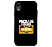 Emballage si bon qu'il est livré avec une étiquette d'avertissement porte-courrier Coque pour iPhone XR