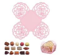 Emballages de Truffes Au Chocolat en Papier,50 Pièces Papier D'emballage Creux pour Muffins,Cupcakes,Décoration de Fête,D'anniversaire Ou de Mariage