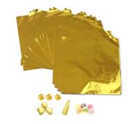 Emballages en Papier D'aluminium Papier D'aluminium au Chocolat pour Baking Party Candy Golden 100 Pièces