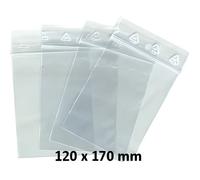 Emballages sachets pour bijoux ou pochette plastique zip 100 pièces 120 x 170 120 x 170 mm