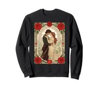 Emballé dans Un Monde de Roses Design Art Nouveau Sweatshirt