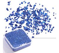 Emballé dans une boîte - Pierre écrasée irrégulière - 80 g - Bijoux super clignotants - Décoration pour ongles - Décoration pour ongles - Fabrication de bijoux - Pierre de verre broyée