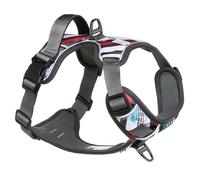 Embark Urban Harnais pour Chien, Facile à Mettre et à enlever avec Attaches de Laisse Avant et arrière et poignée de contrôle - Pas de Traction, Taille réglable et Anti-étranglement (Taille XL,