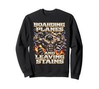 Embarquement d'avions et Taches de Taches de Raton Laveur Sweatshirt