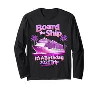 Embarquez à Bord du Navire It's A Birthday Trip Party 2026 Cruise Squad Manche Longue