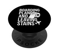 Embarrassement d'avions Laissant des Taches drôle et embarrassant aéroport PopSockets PopGrip Adhésif