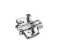 Hettich Embases pour ferrure d'angle et montant central avec vis prémontées 3 mm