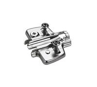 Embase à excentrique vis à aggloméré préemballées HETTICH - Dist.3 mm - Acier nickelé - 9071672