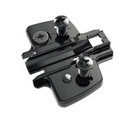 Embase cruciforme à visser - Décor : Noir Obsidien - Distance : 3 mm - HETTICH