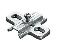 Embase cruciforme à visser type B2V3H 37x32mm réglable en hauteur 3mm finition argent - SALICE - B2V3H39/15 Noir G